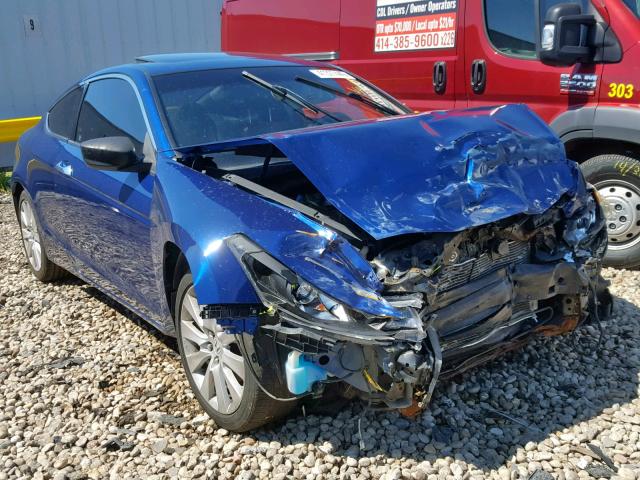 1HGCS2B84AA010629 - 2010 HONDA ACCORD EXL BLUE photo 1