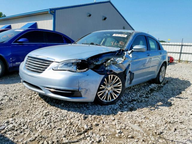 1C3CCBBB3DN659122 - 2013 CHRYSLER 200 TOURIN BLUE photo 2