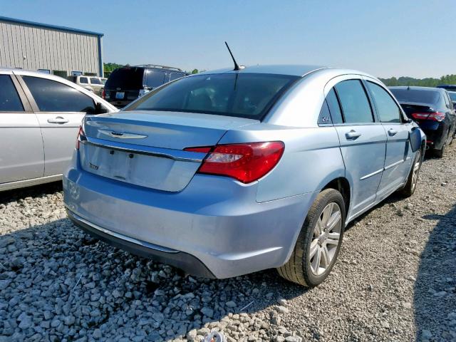 1C3CCBBB3DN659122 - 2013 CHRYSLER 200 TOURIN BLUE photo 4