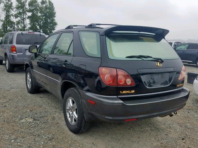 JT6HF10U8Y0119086 - 2000 LEXUS RX 300 BLACK photo 3