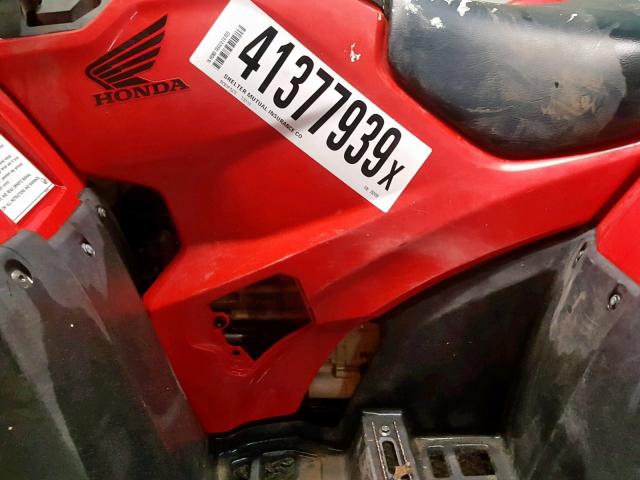 1HFTE4144G4202498 - 2016 HONDA TRX420 FA RED photo 5