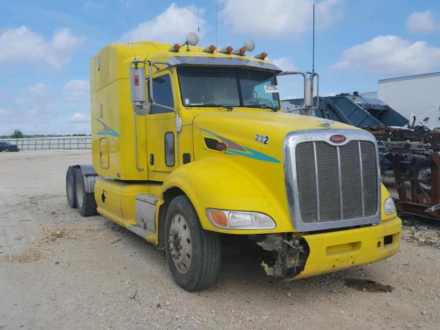 1XPHDU9X57N736121 - 2007 PETERBILT 386 YELLOW photo 1