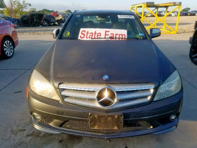 WDDGF54XX8R010498 - 2008 MERCEDES-BENZ C300 GRAY photo 9