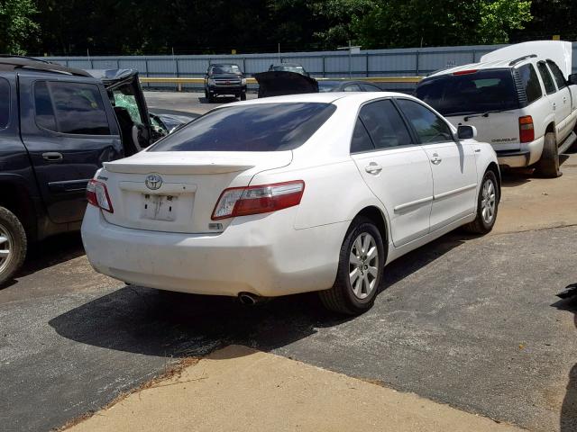 JTNBB46K493051656 - 2009 TOYOTA CAMRY HYBR WHITE photo 4