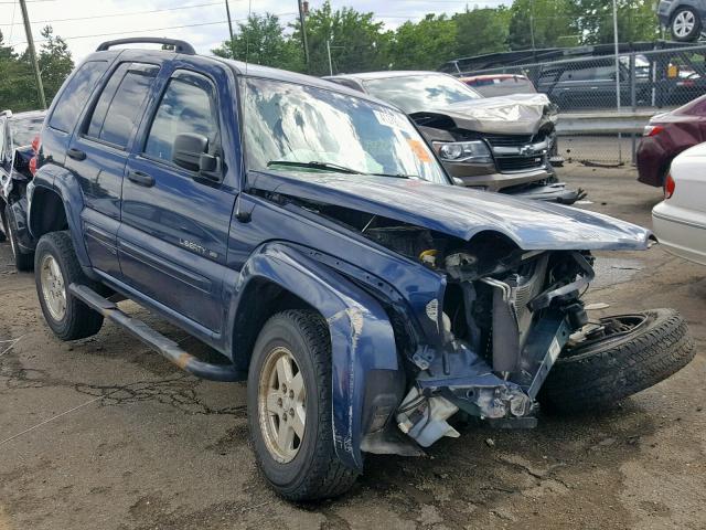 1J8GL58K32W316347 - 2002 JEEP LIBERTY LI BLUE photo 1