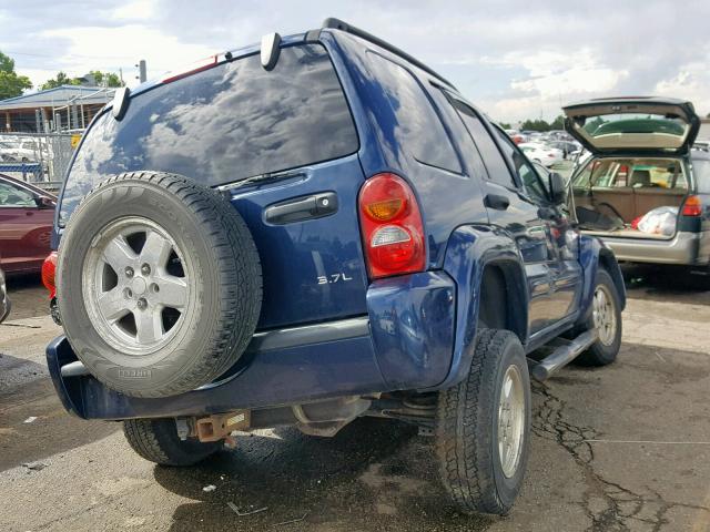 1J8GL58K32W316347 - 2002 JEEP LIBERTY LI BLUE photo 4