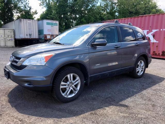 5J6RE4H70AL003749 - 2010 HONDA CR-V EXL GRAY photo 2