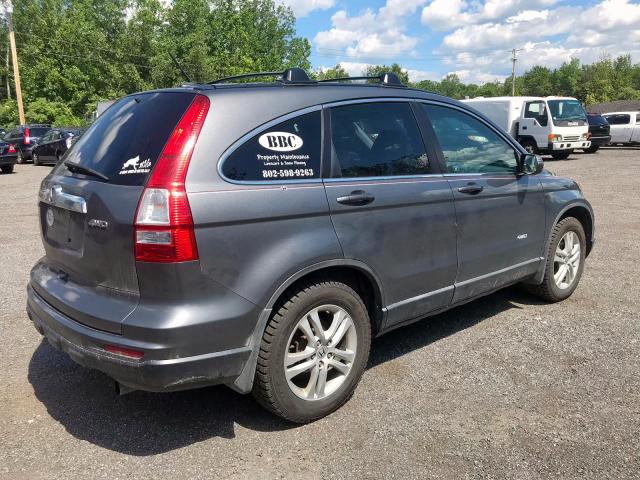 5J6RE4H70AL003749 - 2010 HONDA CR-V EXL GRAY photo 4