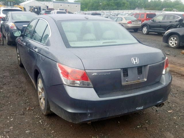 1HGCP26859A031223 - 2009 HONDA ACCORD EXL GRAY photo 3