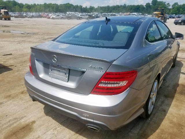 WDDGJ8JB8EG284783 - 2014 MERCEDES-BENZ C 350 4MAT SILVER photo 4