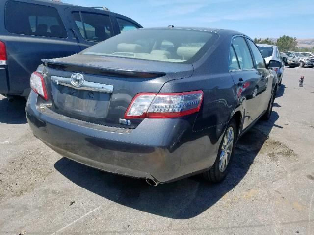 4T1BB3EK3BU126780 - 2011 TOYOTA CAMRY HYBR CHARCOAL photo 4