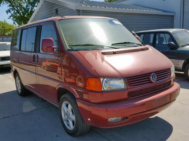 WV2KB47092H064284 - 2002 VOLKSWAGEN EUROVAN GL RED photo 1