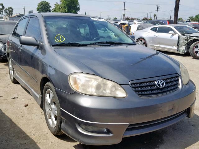 2T1BY30E75C367781 - 2005 TOYOTA COROLLA XR GRAY photo 1