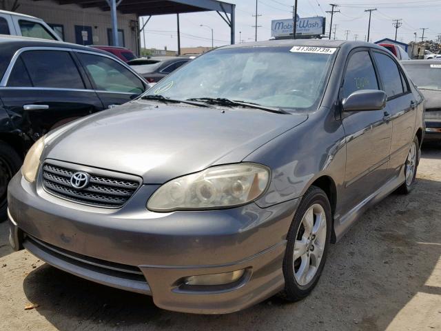 2T1BY30E75C367781 - 2005 TOYOTA COROLLA XR GRAY photo 2