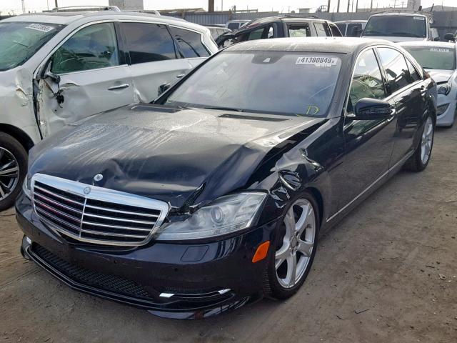 WDDNG7DB0DA531579 - 2013 MERCEDES-BENZ S 550 BLACK photo 2