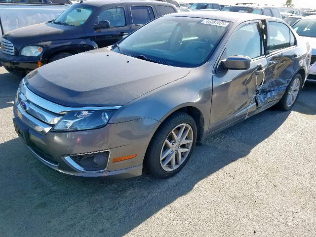 3FAHP0JG9CR265391 - 2012 FORD FUSION SEL GRAY photo 2