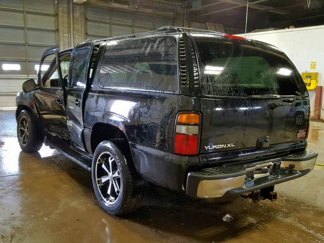 1GKFK16Z55J158498 - 2005 GMC YUKON XL K BLACK photo 3