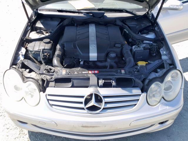 WDBTJ65J54F113359 - 2004 MERCEDES-BENZ CLK 320C SILVER photo 7