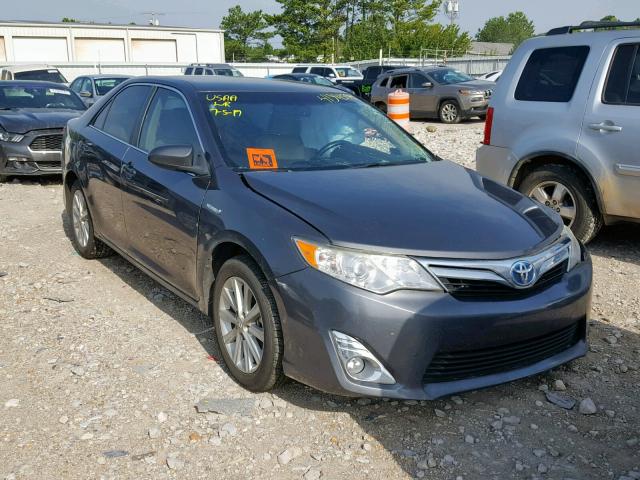 4T1BD1FK8CU051086 - 2012 TOYOTA CAMRY HYBR GRAY photo 1