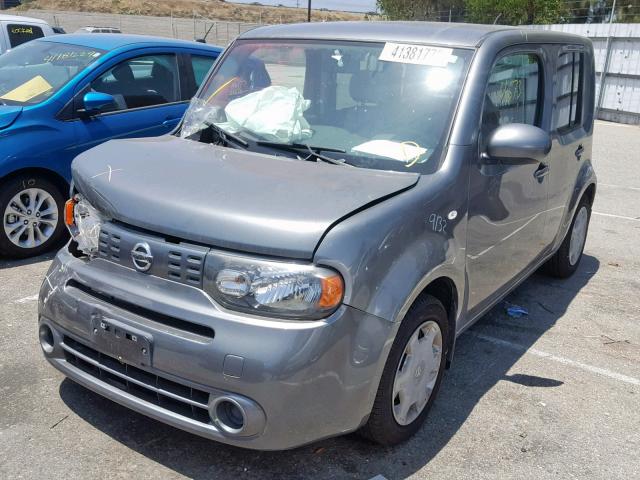 JN8AZ2KR4BT213735 - 2011 NISSAN CUBE BASE CHARCOAL photo 2