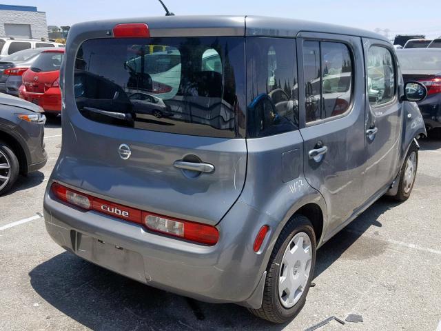 JN8AZ2KR4BT213735 - 2011 NISSAN CUBE BASE CHARCOAL photo 4