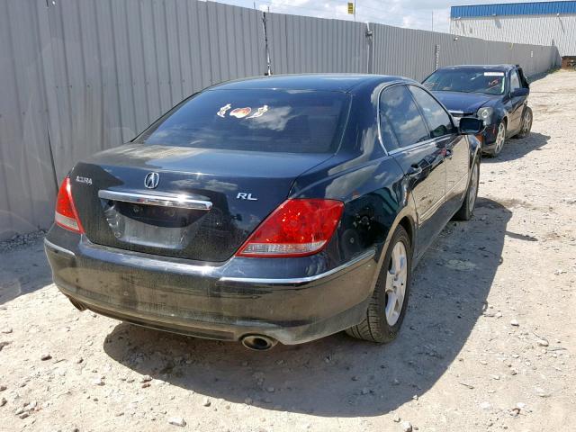 JH4KB16618C002174 - 2008 ACURA RL BLACK photo 4