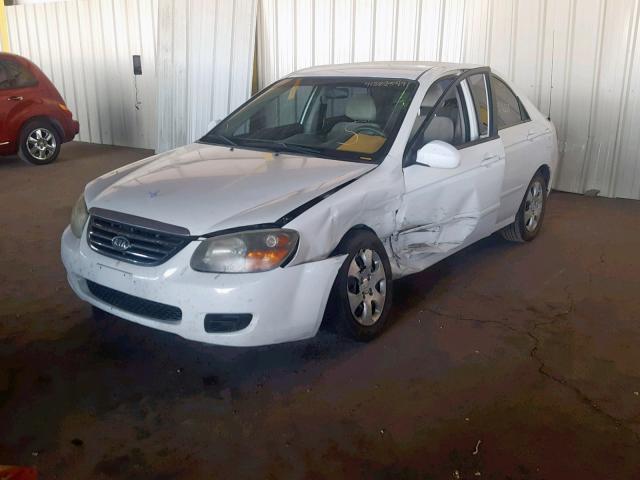 KNAFE222395594330 - 2009 KIA SPECTRA EX WHITE photo 2