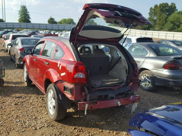 1B3HB48B98D577139 - 2008 DODGE CALIBER SX RED photo 3