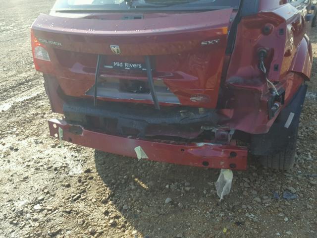 1B3HB48B98D577139 - 2008 DODGE CALIBER SX RED photo 9