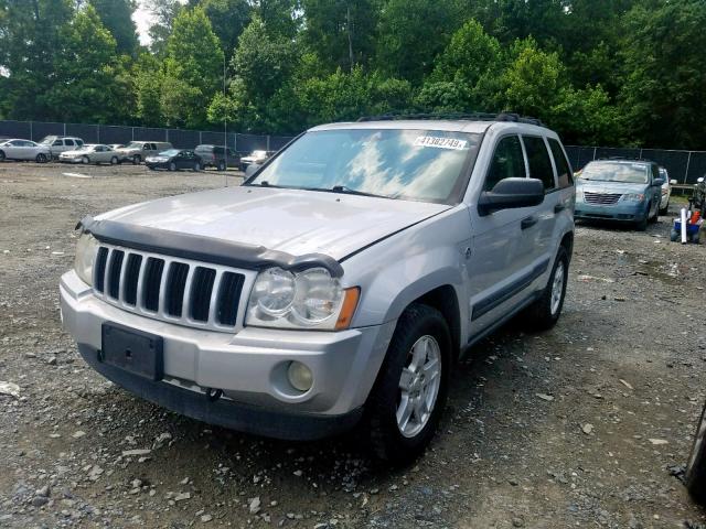 1J4HR48N15C502824 - 2005 JEEP GRAND CHER SILVER photo 2