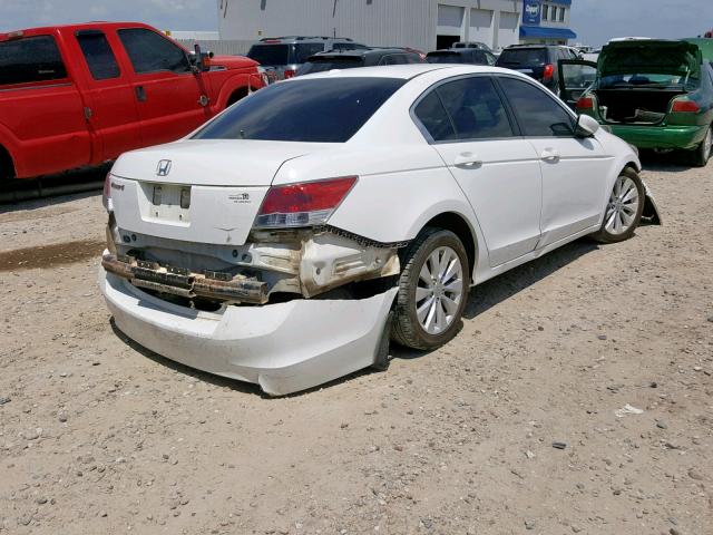 JHMCP26808C034109 - 2008 HONDA ACCORD EXL WHITE photo 4