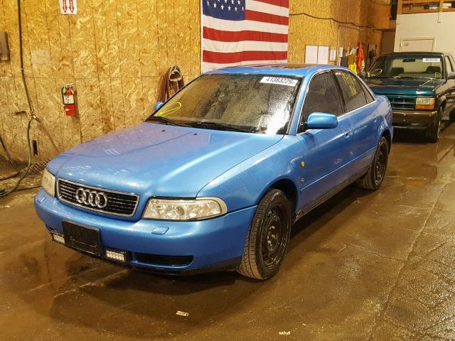 WAUED68DXWA000768 - 1998 AUDI A4 2.8 QUA BLUE photo 2