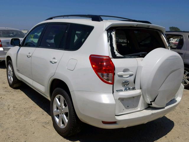 JTMBD31V575064783 - 2007 TOYOTA RAV4 LIMIT WHITE photo 3