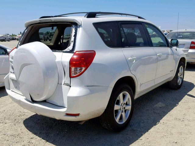 JTMBD31V575064783 - 2007 TOYOTA RAV4 LIMIT WHITE photo 4