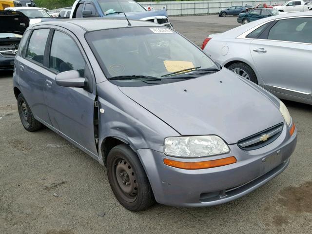KL1TD66686B610460 - 2006 CHEVROLET AVEO BASE Gümüş foto 1