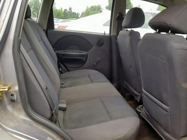 KL1TD66686B610460 - 2006 CHEVROLET AVEO BASE Gümüş foto 6