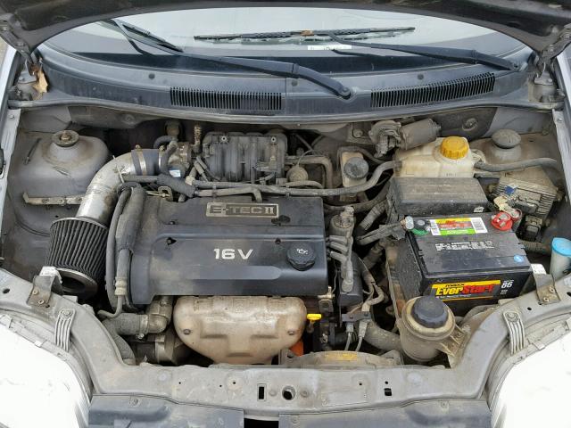 KL1TD66686B610460 - 2006 CHEVROLET AVEO BASE Gümüş foto 7