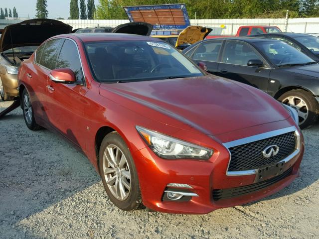 JN1BV7AR7EM692955 - 2014 INFINITI Q50 BASE RED photo 1