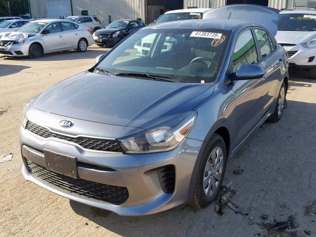 3KPA24ABXKE214588 - 2019 KIA RIO S GRAY photo 2