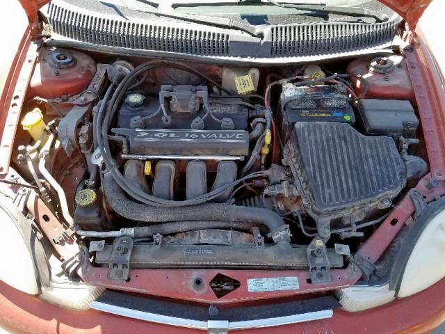 1B3ES46C9YD818969 - 2000 DODGE NEON BASE ORANGE photo 7