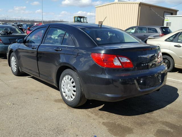 1C3LC46KX8N192762 - 2008 CHRYSLER SEBRING LX BLACK photo 3