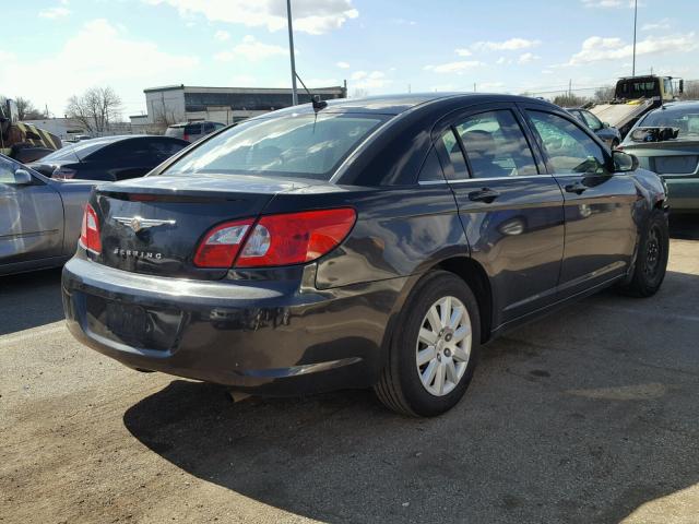 1C3LC46KX8N192762 - 2008 CHRYSLER SEBRING LX BLACK photo 4