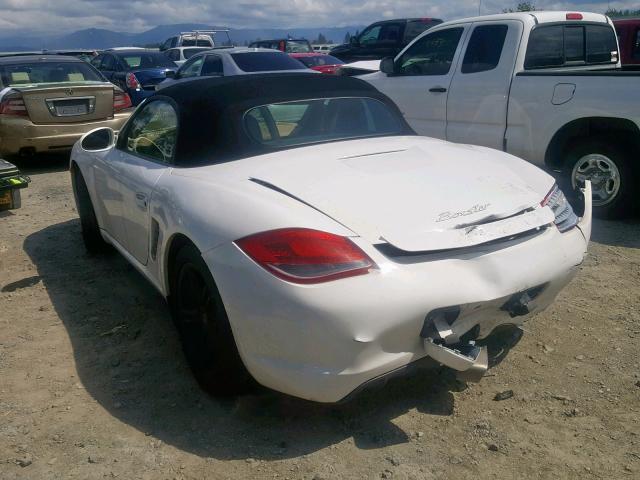 WP0CA2A82AS710095 - 2010 PORSCHE BOXSTER WHITE photo 3