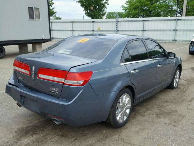 3LNDL2L38CR814214 - 2012 LINCOLN MKZ HYBRID BLUE photo 4