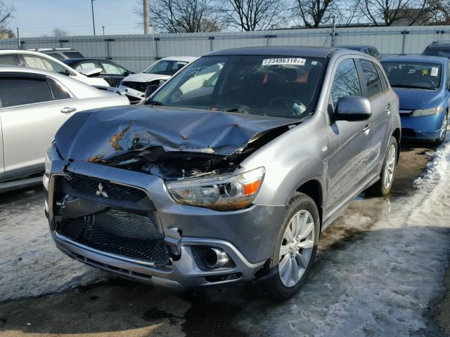 JA4AR4AU8BZ021738 - 2011 MITSUBISHI OUTLANDER GRAY photo 2