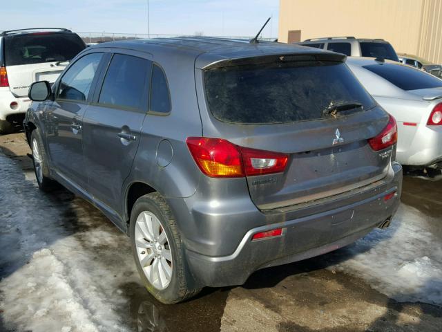 JA4AR4AU8BZ021738 - 2011 MITSUBISHI OUTLANDER GRAY photo 3