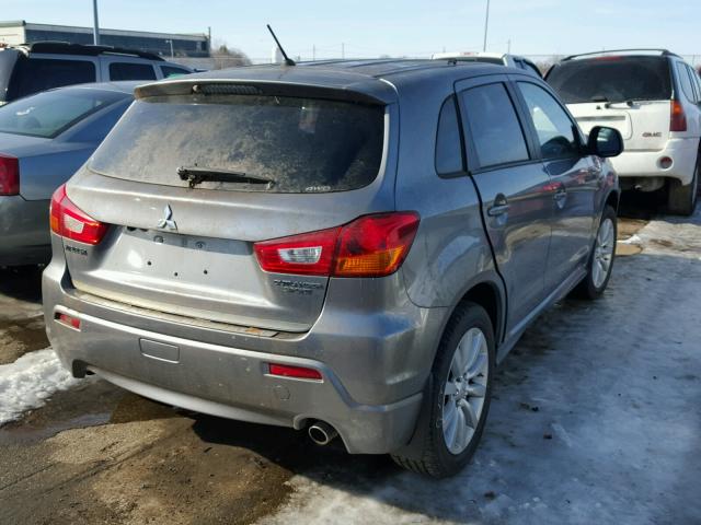 JA4AR4AU8BZ021738 - 2011 MITSUBISHI OUTLANDER GRAY photo 4