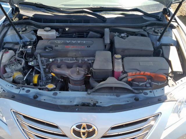 4T1BB46K78U030857 - 2008 TOYOTA CAMRY HYBR TEAL photo 7