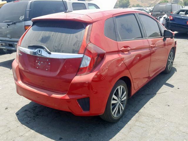 3HGGK5H89FM707461 - 2015 HONDA FIT EX RED photo 4