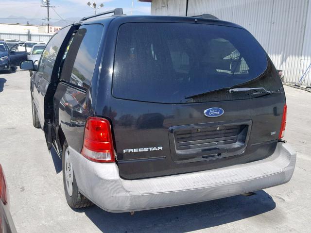 2FMDA51696BA45584 - 2006 FORD FREESTAR S BLACK photo 3